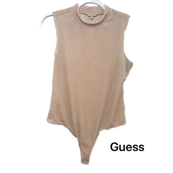 ☀️Guess Pink Velvet Bodysuit - Picture 1 of 6
